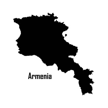 Ermenistan harita simgesi vektör illüstrasyon sembolü tasarımı