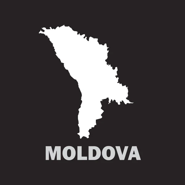Moldavia Mapa Icono Vector Ilustración Símbolo Diseño — Archivo Imágenes Vectoriales