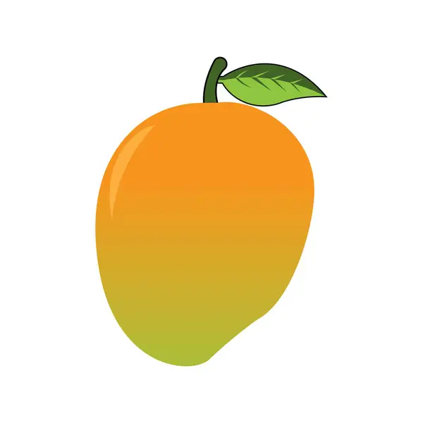 Mango Fruit Logo Vector Illustration Symbol Design — Stock Vector