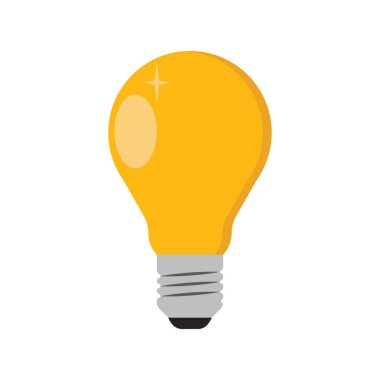 ampul vektör simgesi, illüstrasyon şablon tasarımı