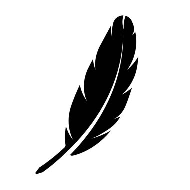 Tüy kalem logosu tanıtım şablonu tasarımı