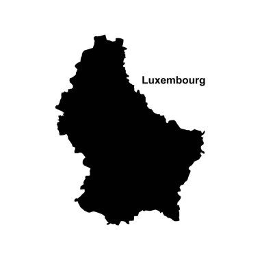 Lüksemburg harita simgesi, vektör illüstrasyon sembolü arkaplan