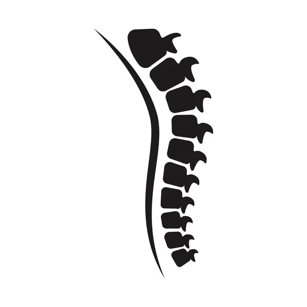 Omurga simgesi, vektör illüstrasyon logo şablonu