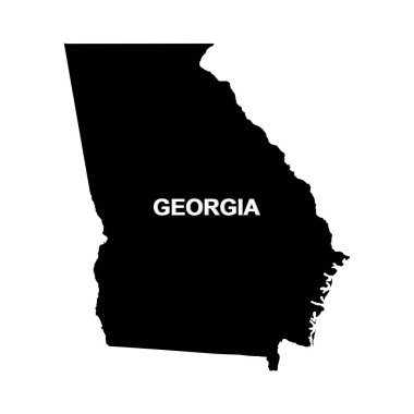 Gürcistan harita simgesi, vektör illüstrasyon sembolü tasarımı