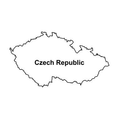 Czech Republic map icon,vector illustration symbol design clipart