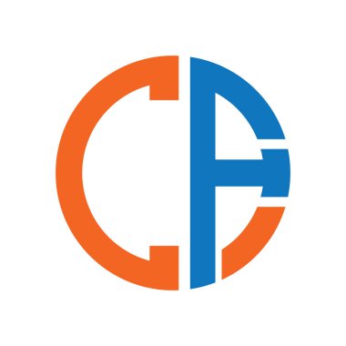 CF harfi logosu, vektör illüstrasyon sembolü tasarımı