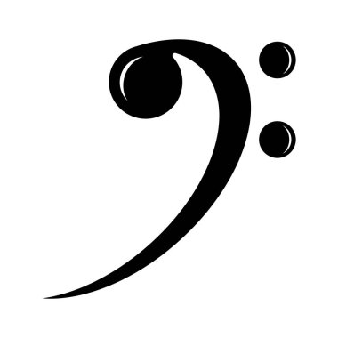 Müzik nota simgesi, vektör illüstrasyon sembolü tasarımı