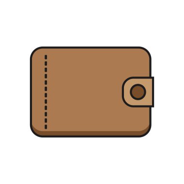 cüzdan simgesi vektör illüstrasyon tasarımı