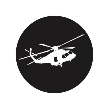 Helikopter vektör simgesi resmetme şablonu tasarımı