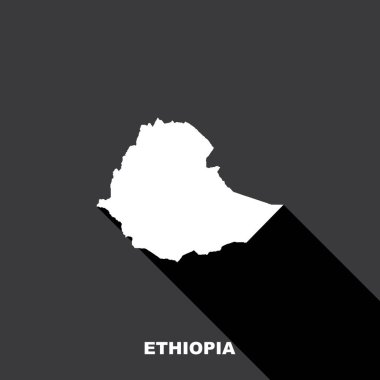 Etiyopya haritası resim tasarımı
