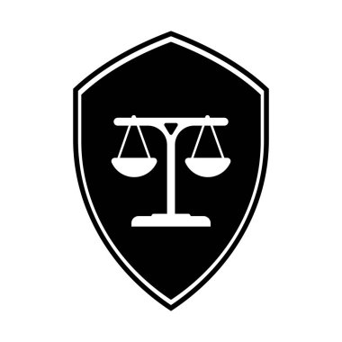 Adalet ölçeği logo vektör tasarımı