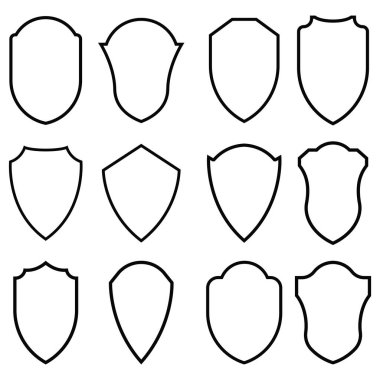 kalkan vektör simgesi tasarımı