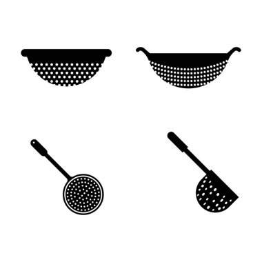 Colander simgesi vektör illüstrasyon tasarımı