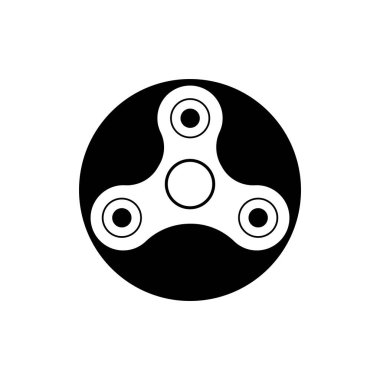 Spinner logo illüstrasyon vektör tasarımı