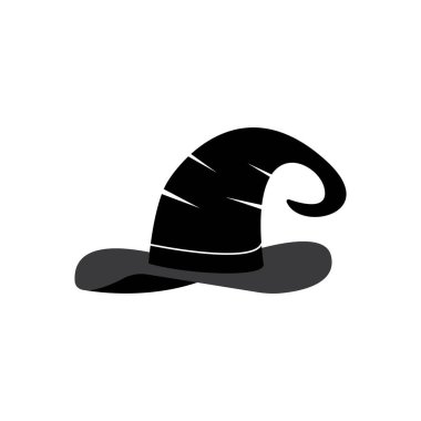 Sihirbaz kapağı karakter logo vektör tasarımı
