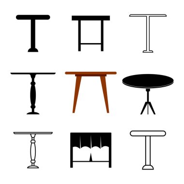 tablo simgesi illüstrasyon vektör tasarımı