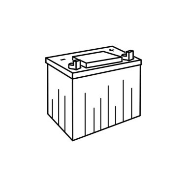 Araba aküsü resmetme ögesi tasarımı
