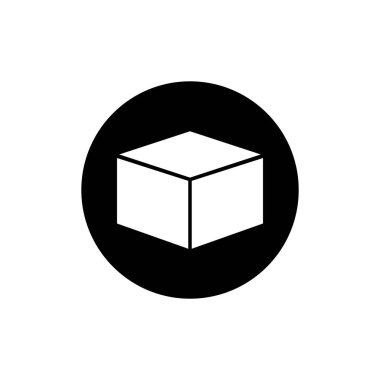 küp simgesi çizimi ögesi tasarımı