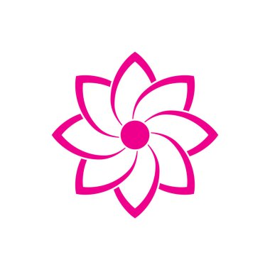 güzel çiçek simgesi illüstrasyon element tasarımı