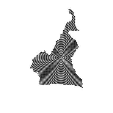 Kamerun haritası resim tasarımı