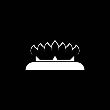 Modern gaz ocağı logosu illüstrasyon elementi tasarımı