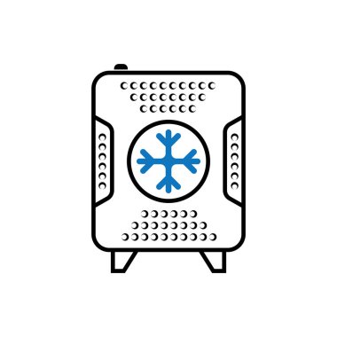 taşınabilir klima simgesi illüstrasyon element tasarımı