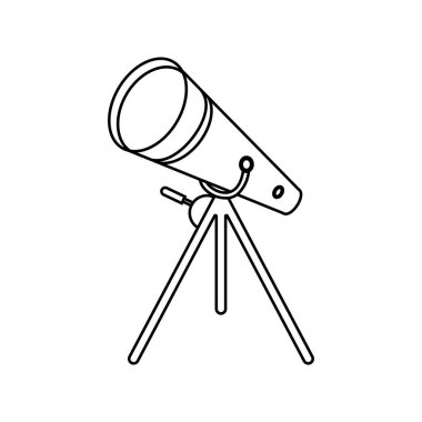 Teleskop illüstrasyon element tasarımı