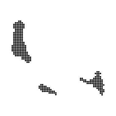 Komoros haritası resim ögesi tasarımı