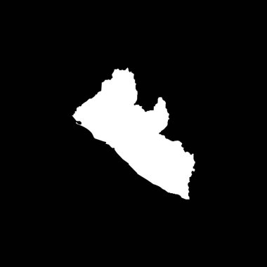 liberya harita simgesi çizimi ögesi tasarımı