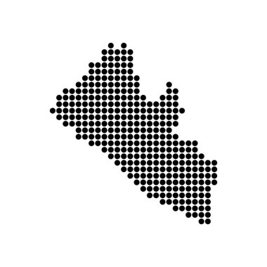 liberya harita simgesi çizimi ögesi tasarımı