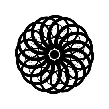 Spirograph vektör element çizimi arkaplan tasarımı