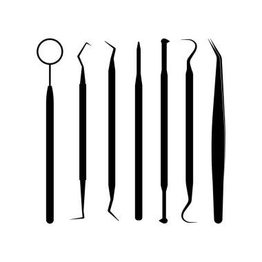 Diş temizleme seçimi simgesi, illüstrasyon ögesi tasarımı