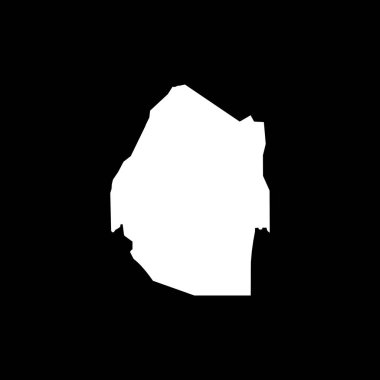 Svaziland Eswatini Yönetim Haritası Simgesi