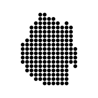 Svaziland Eswatini Yönetim Haritası Simgesi