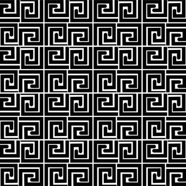 Geometrik çizgiler. Antik Yunan Motifli Kusursuz Soyut Desen. Kumaş, Moda, Seramik İçin Soyut Arkaplan.