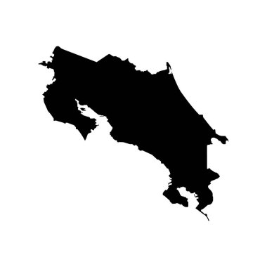 Kosta Rika Harita Simge Element Tasarımı