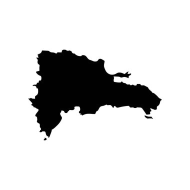 Dominik Cumhuriyeti Harita Simgesi Element Tasarımı