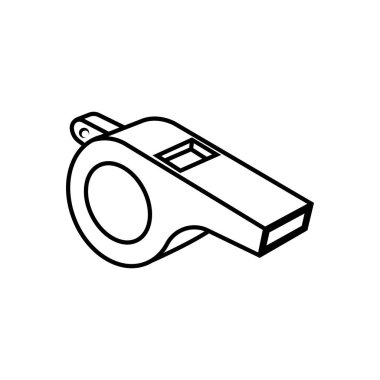 Islık Simgesi İllüstrasyon Element Tasarımı