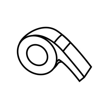 Islık Simgesi İllüstrasyon Element Tasarımı