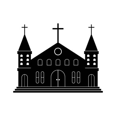 Kilise Element Simgesi Sembol Tasarımı