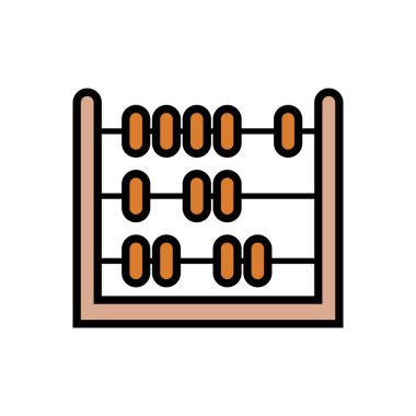 Abaküs Simgesi Çizim Logosu Tasarımı