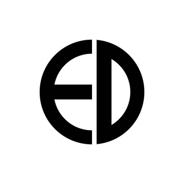 ED Harfi Logo Elemanı Sembol Tasarımı