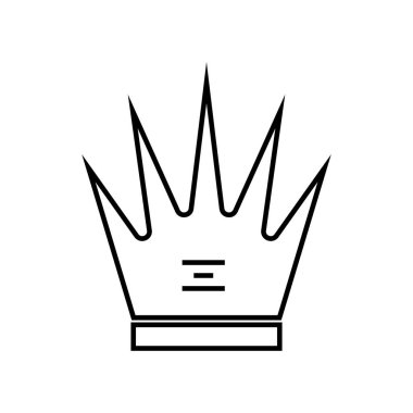 Kraliyet logosu. Kraliçe 'nin Silueti ya da Kral Tacı