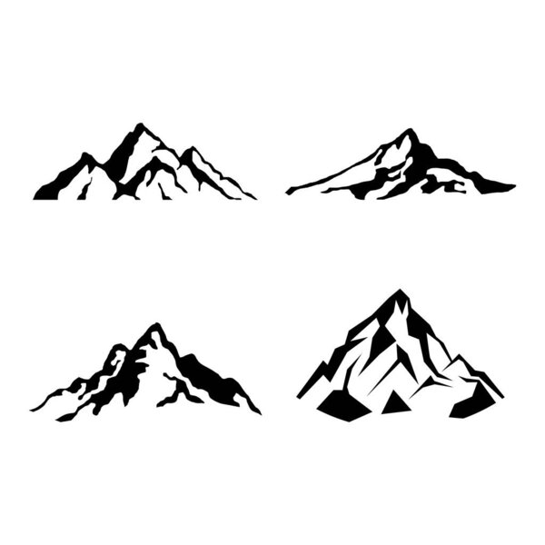 Mountain Illustration Icon Element Symbol Design