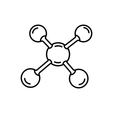 Moleküler element logosu illüstrasyon sembolü tasarımı