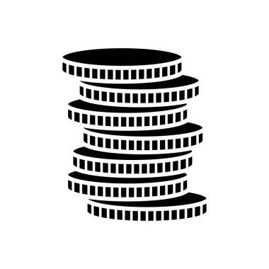 Madeni para yığını resimli element tasarımı