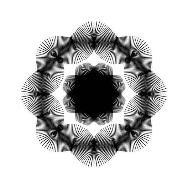 Monokrom Hareketi İllüzyon Arkaplan Tasarımı