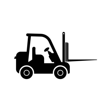 Forklift simgesi illüstrasyon unsuru tasarımı