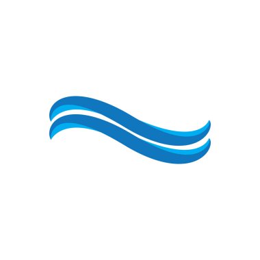 Su dalgası Logo Şablonu Tasarımı