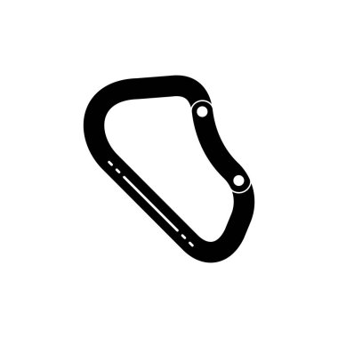 Kaya Tırmanışı Güvenlik Karabinası Simge İllüstrasyon Element Tasarımı